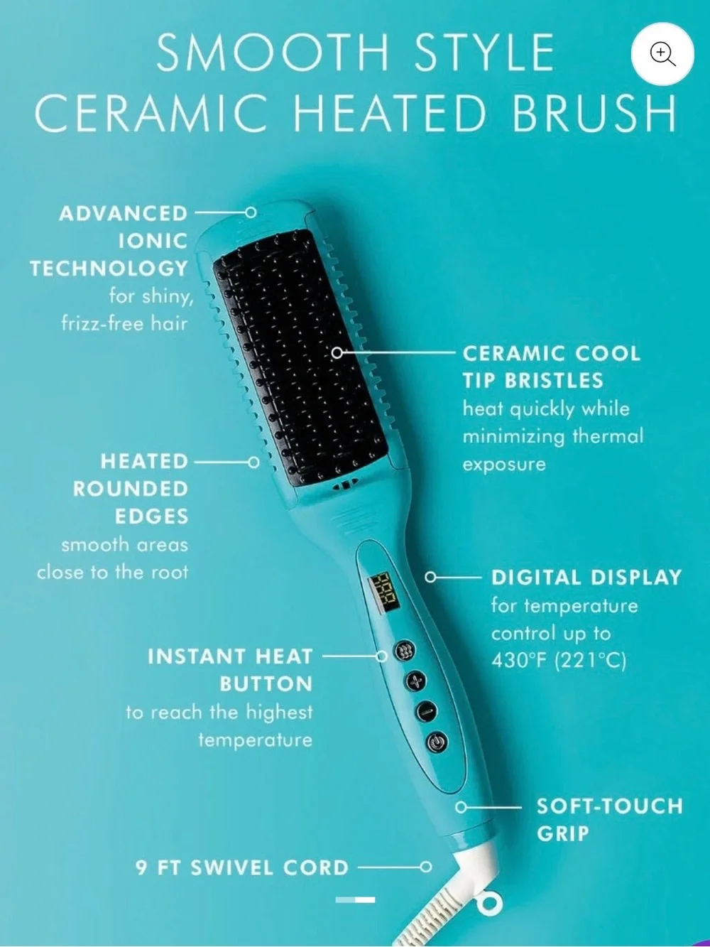 Moroccanoil Smooth Style Heated Ceramic Brush